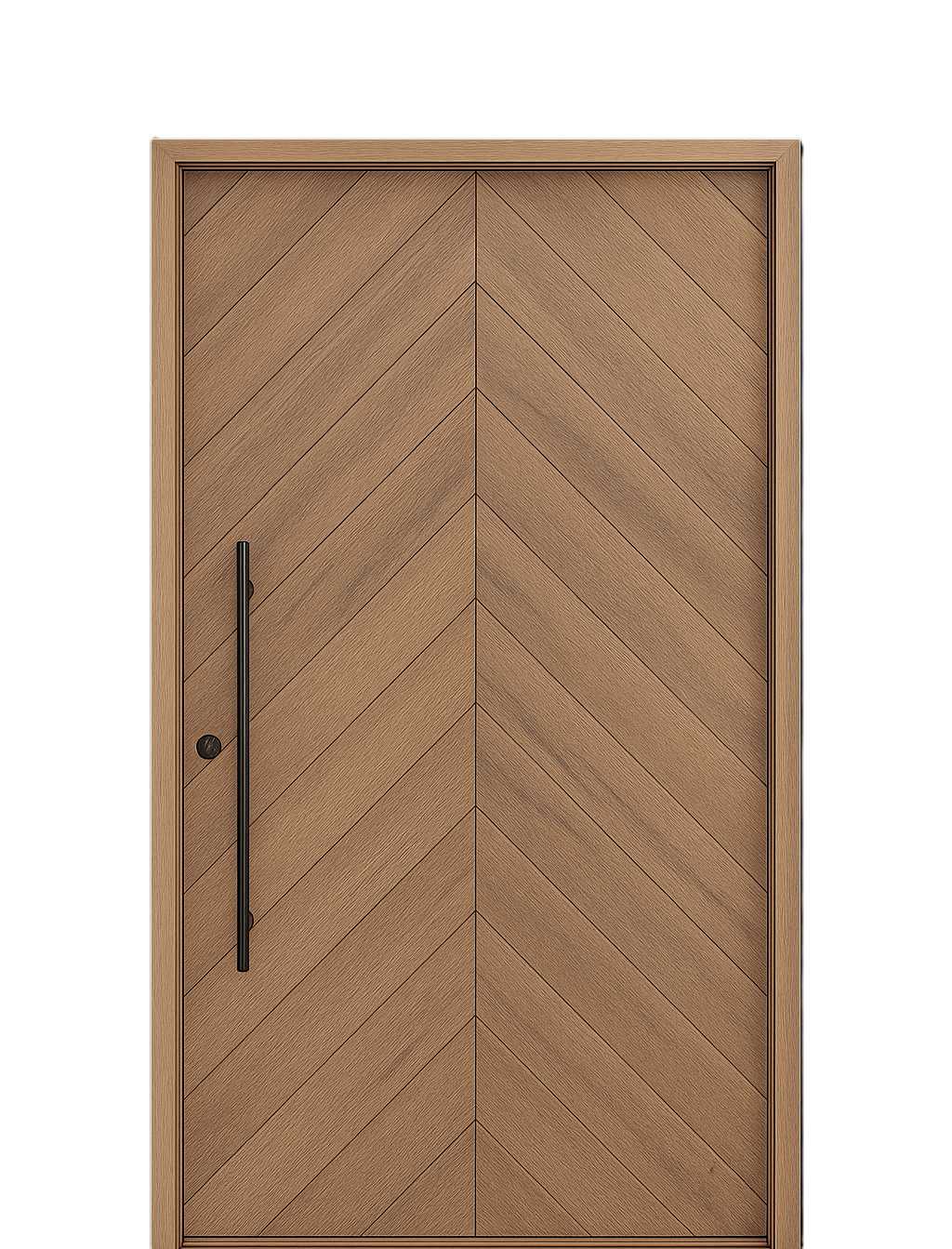 Avalon Chevron Timber Entry Exterior Door