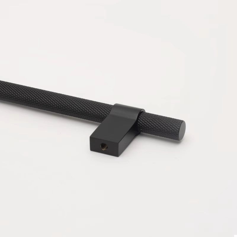Atelier Knurled T-bar Pull Aged Black Preorder