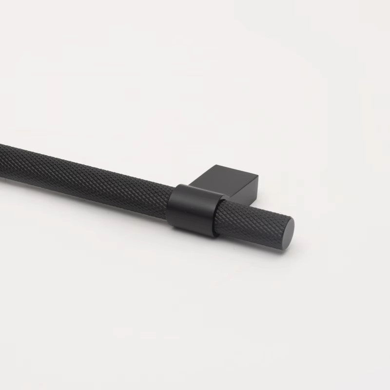 Atelier Knurled T-bar Pull Aged Black Preorder