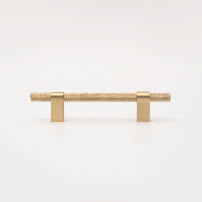 Atelier Knurled T-bar Pull Brushed Brass Preorder