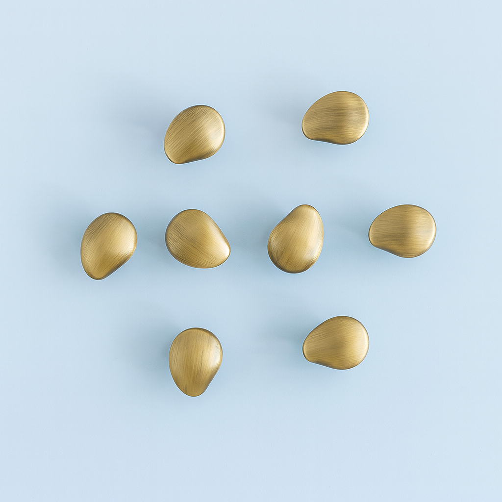 Pebble Knob in Antique Brass Preorder