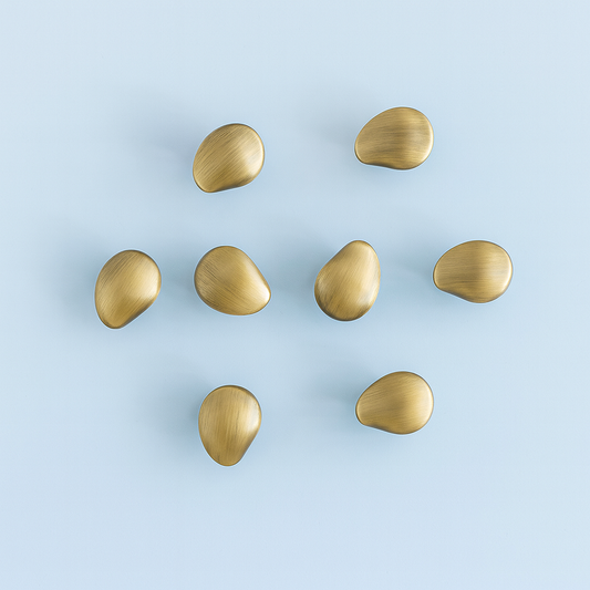 Pebble Knob in Antique Brass Preorder
