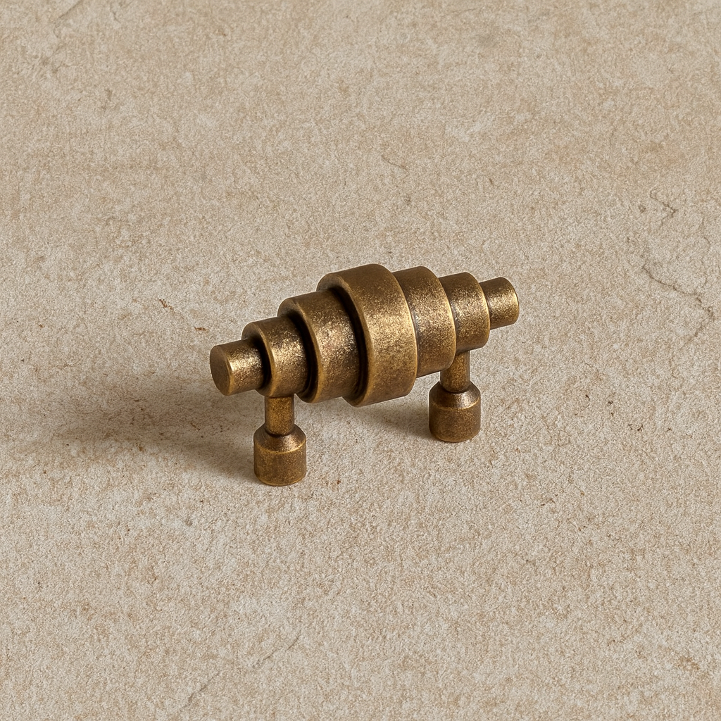 Croissant Aged Brass Pull Handle Preorder