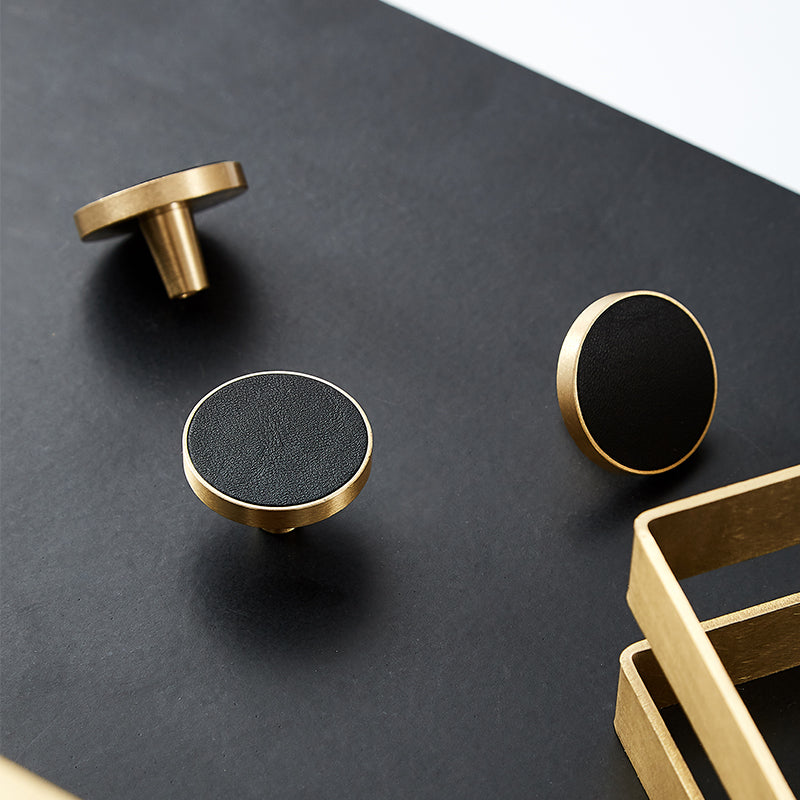 Beaumont Leather + Brass Knob - Obsidian Black - Preorder